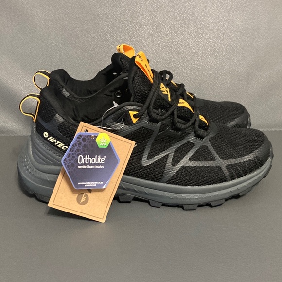 Hi-Tec Shoes - Hi-Tec Ortholite Black/Orange womens 8.5